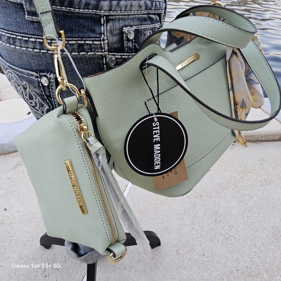 NWT STEVE MADDEN SAGE " BREECE" SATCHEL w/MINI CROSSBODY - Picture 2 of 6